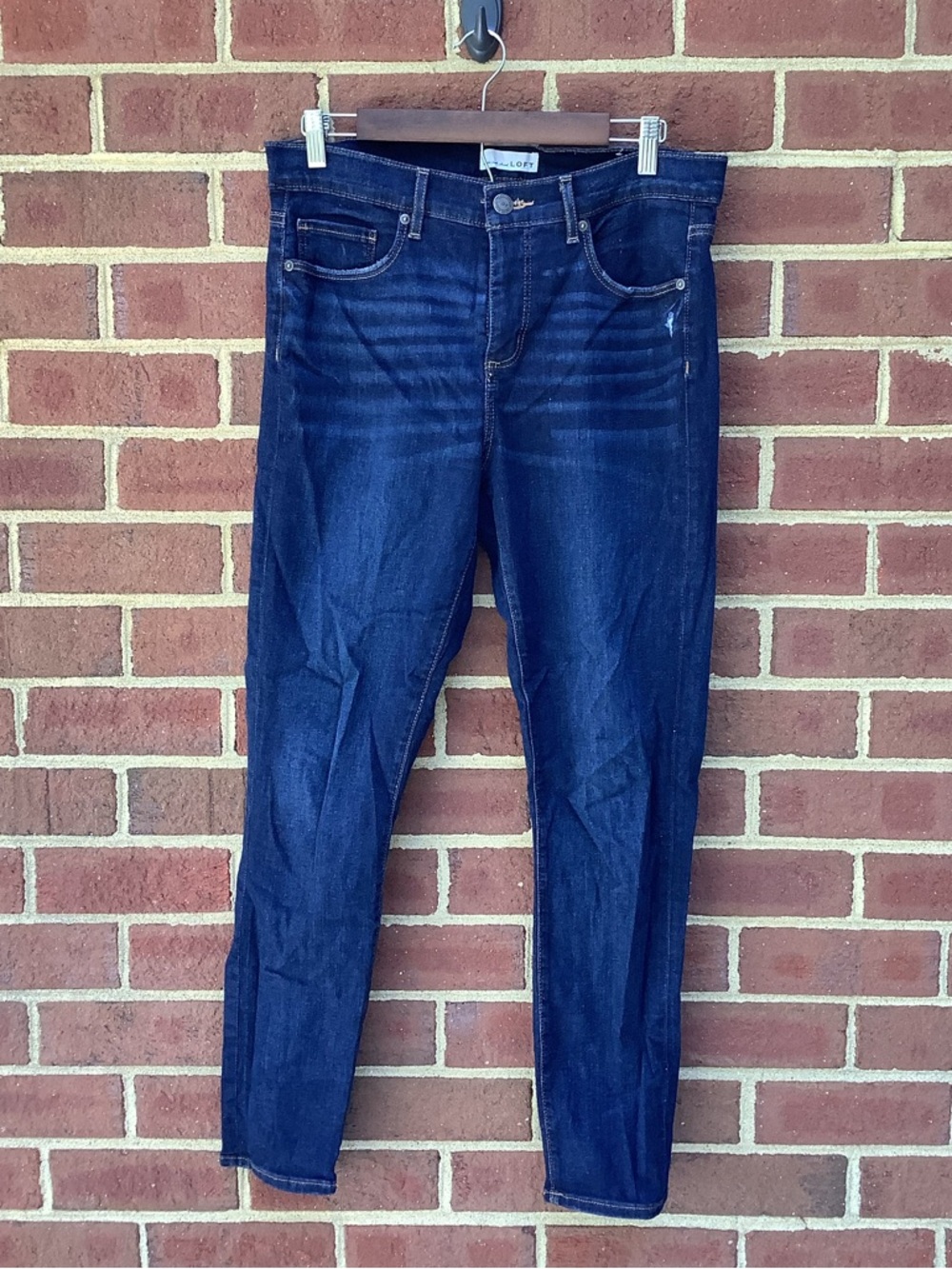EUC LOFT Blue Skinny Jeans 10 Soft Stretchy